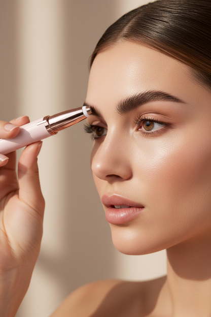 Brow shaping close-up